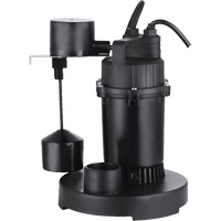Pompe de puisard submersible thermoplastique, 2560 gal./h, 115 V, 4,6 A, 1/3 CV Cantin et fils
