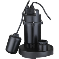 Pompe de puisard submersible thermoplastique, 2560 gal./h, 115 V, 4,6 A, 1/3 CV Cantin et fils