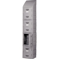 Locker, 15" x 15" x 31", Grey, Assembled Cantin et fils