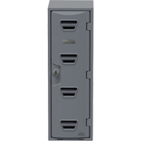 Locker, 12" x 15" x 36", Grey, Assembled Cantin et fils