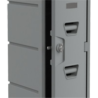 Locker, 12" x 15" x 36", Grey, Assembled Cantin et fils