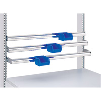Modular Ergonomic Workstations - Light-Duty Parts Bin Rails Cantin et fils