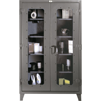 Clearview Cabinets, Steel, 4 Shelves, 72" H x 48" W x 24" D Cantin et fils