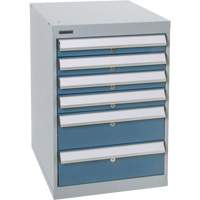 Six-Drawer Pedestal Workbench, 18" W x 21" D x 28" H Cantin et fils