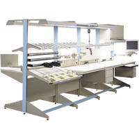 Postes de travail modulaires ergonomiques - Tiroirs &agrave; clavier Cantin et fils
