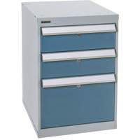 Three-Drawer Pedestal Workbench, 18" W x 21" D x 28" H Cantin et fils