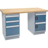 &eacute;tabli, Porte & tiroirs, Cap 2500 lb, 72" la x 36" p, 34" h Cantin et fils