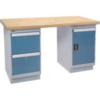&eacute;tabli, Porte & tiroirs, Cap 2500 lb, 60" la x 36" p, 34" h Cantin et fils