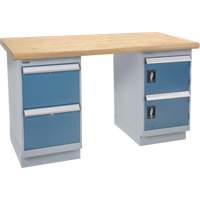 &eacute;tabli robuste, Porte & tiroirs, Cap 1500 lb, 72" la x 36" p, 34" h Cantin et fils