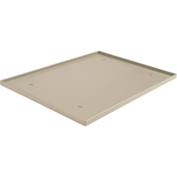Fond de casier, Convient aux casiers 12" x 18", Beige, Plastique Cantin et fils