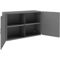 Wall-Mountable Cabinet, 24" H x 33-13/16" W x 12-3/8" D, 1 Shelves, Steel, Grey Cantin et fils