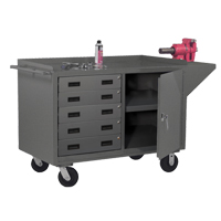 Mobile Workbench Cabinet, Steel Surface Cantin et fils