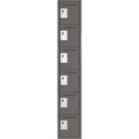 Petits casiers Clean Line, 6 niveaux, 12" x 18" x 72", Acier, Charbon, Rivet (assembl&eacute;) Cantin et fils
