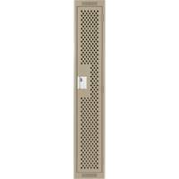 Casiers Clean Line, 12" x 12" x 72", Acier, Beige, Rivet (assembl&eacute;), Perfor&eacute; Cantin et fils