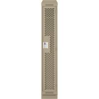 Clean Line Lockers, 12" x 12" x 82", Steel, Beige, Rivet (Assembled), Perforated Cantin et fils