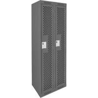 Casiers Clean Line, Bloc de 2, 24" x 12" x 72", Acier, Charbon, Rivet (assembl&eacute;), Perfor&eacute; Cantin et fils