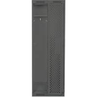 Clean Line Lockers, Bank of 2, 24" x 18" x 76", Steel, Charcoal, Rivet (Assembled), Perforated Cantin et fils