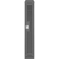 Clean Line Lockers, 12" x 12" x 82", Steel, Charcoal, Rivet (Assembled), Perforated Cantin et fils