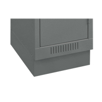 Clean Line Economy Lockers Recessed Base, 1 Banks, 4" H x 12" W x 18" D, Steel Cantin et fils
