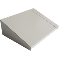 Dessus inclin&eacute; pour casiers robustes enti&egrave;rement soud&eacute; Concorde, Bloc de 2, 18" p x 24" la x 6" ha, Gris, Acier Cantin et fils