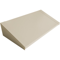 Dessus inclin&eacute; pour casiers robustes enti&egrave;rement soud&eacute; Concorde, Bloc de 3, 18" p x 36" la x 6" ha, Beige, Acier Cantin et fils