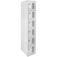 Clean Line Lockerettes, 6 -tier, 18" x 72" x 12", Steel Cantin et fils