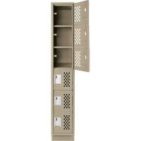 Petits casiers &eacute;conomiques assembl&eacute;s et perfor&eacute;s Clean Line, 6 niveaux, 18" x 72" x 12", Acier Cantin et fils