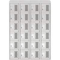 Casiers &eacute;conomiques perfor&eacute;s et assembl&eacute;s Clean Line, 6 niveaux, Bloc de 4, 18" x 72" x 12", Acier Cantin et fils