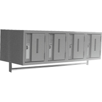 Casiers muraux robustes, Bloc de 4, 18" x 12" x 12", Acier Cantin et fils