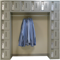 Arches de casiers robustes Concorde, 16 niveaux, Bloc de 3, 18" x 72" x 72", Acier Cantin et fils