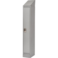 Assembled Lockers, 12" x 18" x 72", Steel, Grey, Rivet (Assembled) Cantin et fils