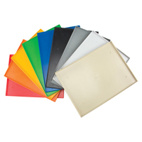 Fond de casier, Convient aux casiers 12" x 18", Gris fonc&eacute;, Plastique Cantin et fils