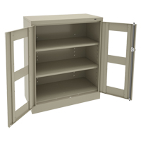 Armoire &agrave; hauteur de comptoir C-Thru, Acier, 2 Tablettes, 42" h x 36" la x 18" p Cantin et fils