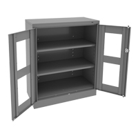 Armoire &agrave; hauteur de comptoir C-Thru, Acier, 2 Tablettes, 42" h x 36" la x 18" p Cantin et fils