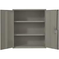 Armoire de rangement Lo-Boy, Acier, 2 Tablettes, 40" h x 36" la x 18" P, Gris Cantin et fils