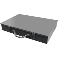 Compartment Steel Scoop Boxes, 17.875" W x 12" D x 3" H, 13 Compartments Cantin et fils