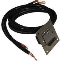 Panneau de douille polaris&eacute;e en acier inoxydable &agrave; brancher, 4 AWG, C&acirc;ble 5' Cantin et fils