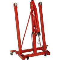 Grue pliante pour moteur, Capacit&eacute; 2500 lb (1,25 tonne) Cantin et fils