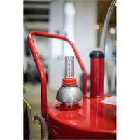 25-Gallon Steel Fuel Caddy with 2-Way Rotary Pump & Filter Cantin et fils