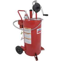 25-Gallon Steel Fuel Caddy with 2-Way Rotary Pump & Filter Cantin et fils