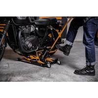 ATV and Motorcycle Jack, 0.75 Ton(s) Capacity, 4-2/3" Lowered, 14-1/2" Raised, Manual Hydraulic Cantin et fils