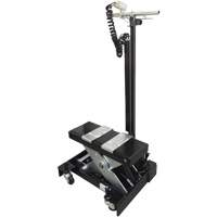 Cric de service de plancher &agrave; profil bas, 12 tonne(s) Capacit&eacute;, 7-1/2" Abaiss&eacute;e, 15" &eacute;lev&eacute;e, Air comprim&eacute;/hydraulique Cantin et fils
