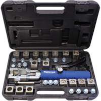 Jeu d'outils &agrave; &eacute;vaser hydraulique universel avec manche bleu & jeu d'adaptateurs Cantin et fils