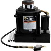 Air Actuated Bottle Jack, 100 Ton(s), Air Hydraulic/Manual Hydraulic, 17-22/25" Raised Height Cantin et fils