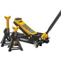 Magic Lift Service Jack & Jack Stands Combo Set, 3 Ton(s)/2.5 Ton(s) Capacity, 3-7/20" Lowered, 19-3/10" Raised, Manual Hydraulic Cantin et fils