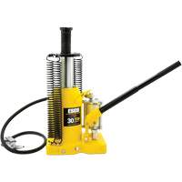 Cric-bouteille de s&eacute;rie Pro, 30 tonnes, Air comprim&eacute;/hydraulique, 20" Hauteur &eacute;lev&eacute;e Cantin et fils
