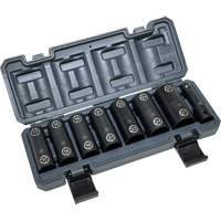 Double-Ended Hex & Twist Socket Set with Case, 8 Pieces, 1/2" Drive Size Cantin et fils
