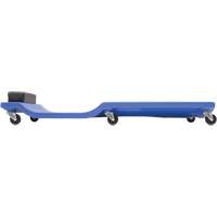 Chariot de visite bas en plastique bleu Cantin et fils