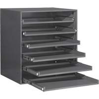 Armoire de rangement &agrave; cloisons, Acier, 6 compartiments, 20-5/16" la x 15-15/16" p, 21-7/8" h, Gris Cantin et fils