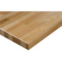 Hardwood Workbench Top, 48" W x 24" D, Square Edge, 1-1/4" Thick Cantin et fils